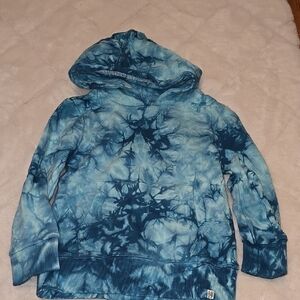 Tie-Dye Blue Hoodie Kids Small(8)
